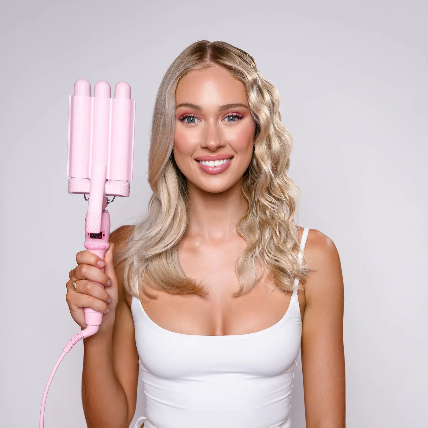 Mermaid Pro Mini Hair Waver - 25mm Pink