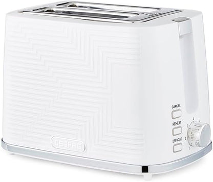 Geepas 2 Slice Toaster with 7 Level Browning Control 900W-36554