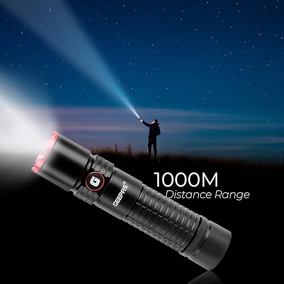 Geepas Rechargeable LED Flashlight-51065