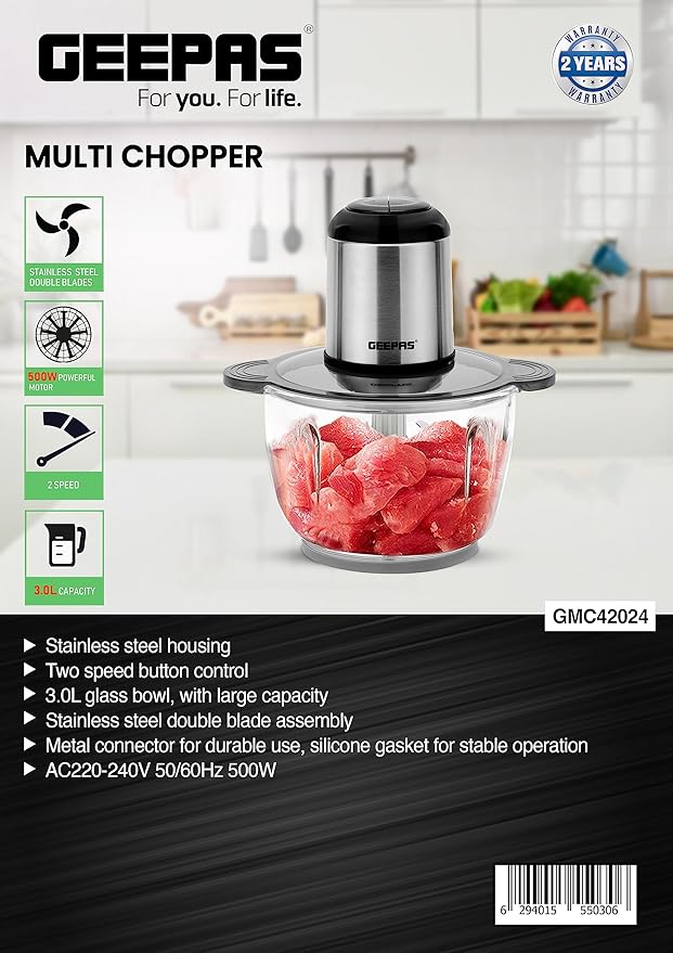 Geepas 3 L Multi Chopper-42024