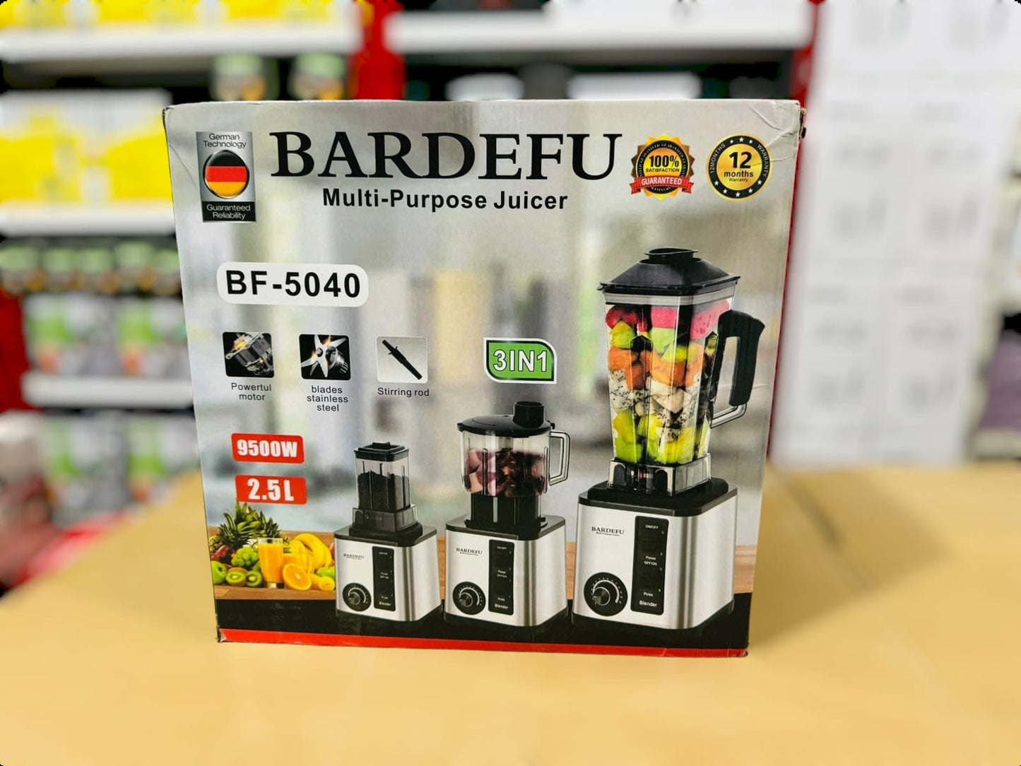 BARDEFU 3 in 1 Blender Chopper & Grinder