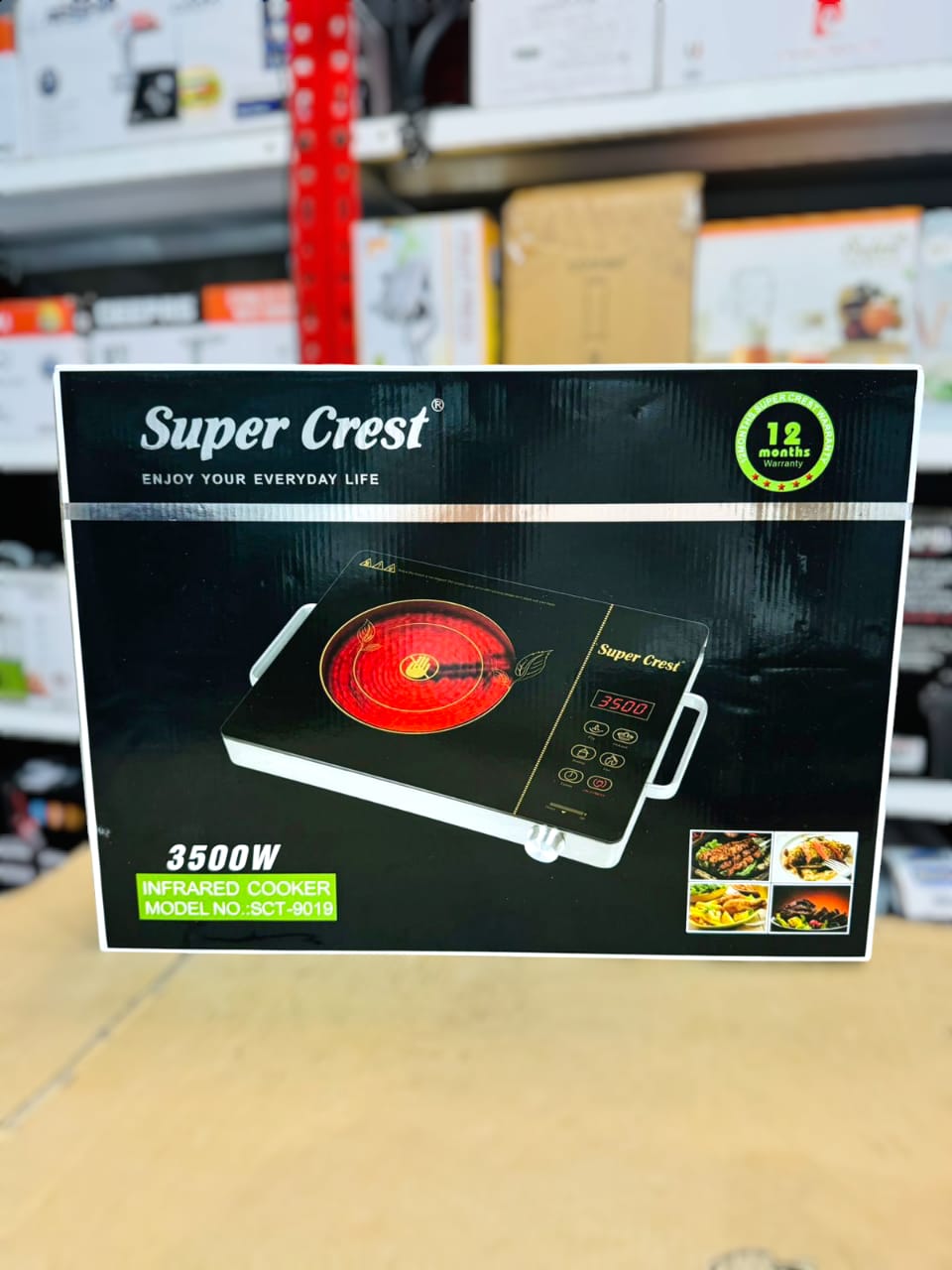 Super Crest Crystal Hot Plate SCT-9019