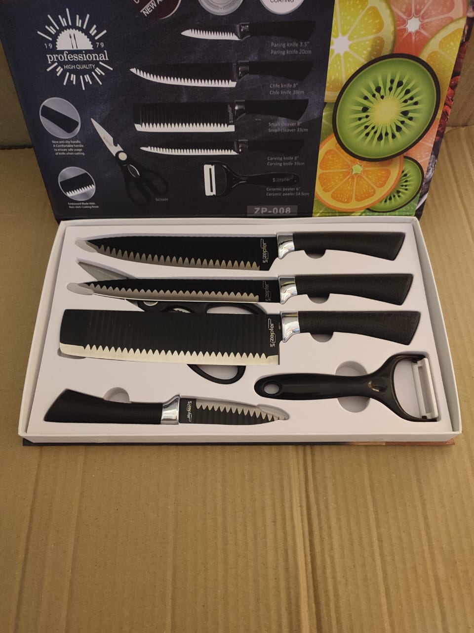 LOT IMPORTED 6 PC SHARP KNIVES BC-003/004