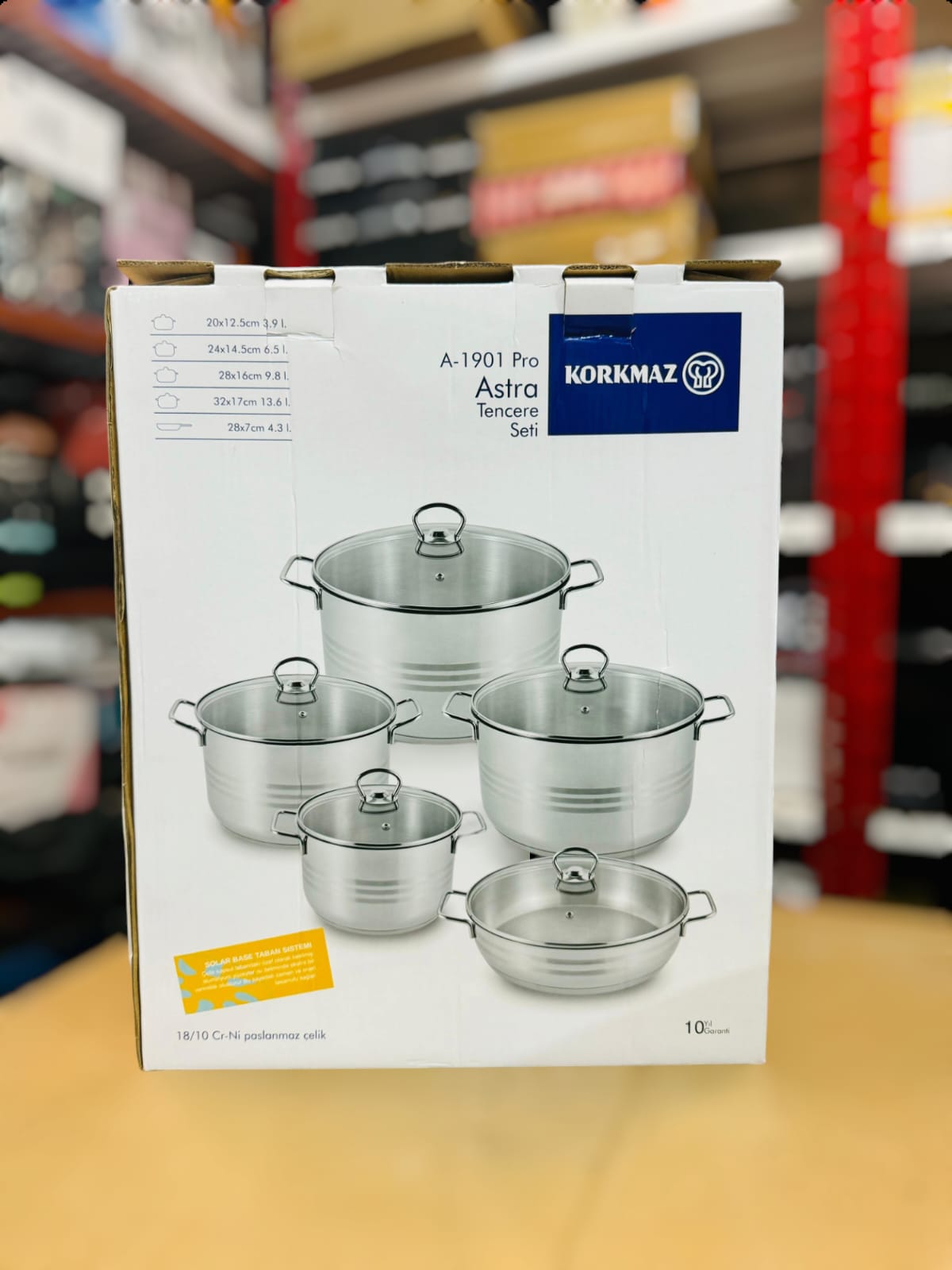 Korkmaz Astra A-1901 Cookware Set Cr-Ni