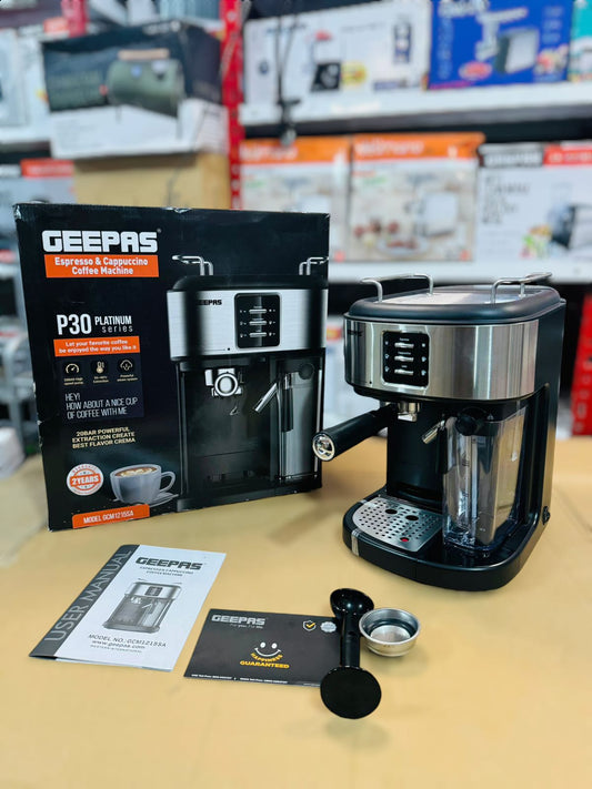 GEEPAS 1250W 3 in 1 Coffee Machine-1215