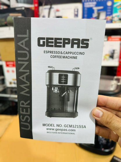 GEEPAS 1250W 3 in 1 Coffee Machine-1215