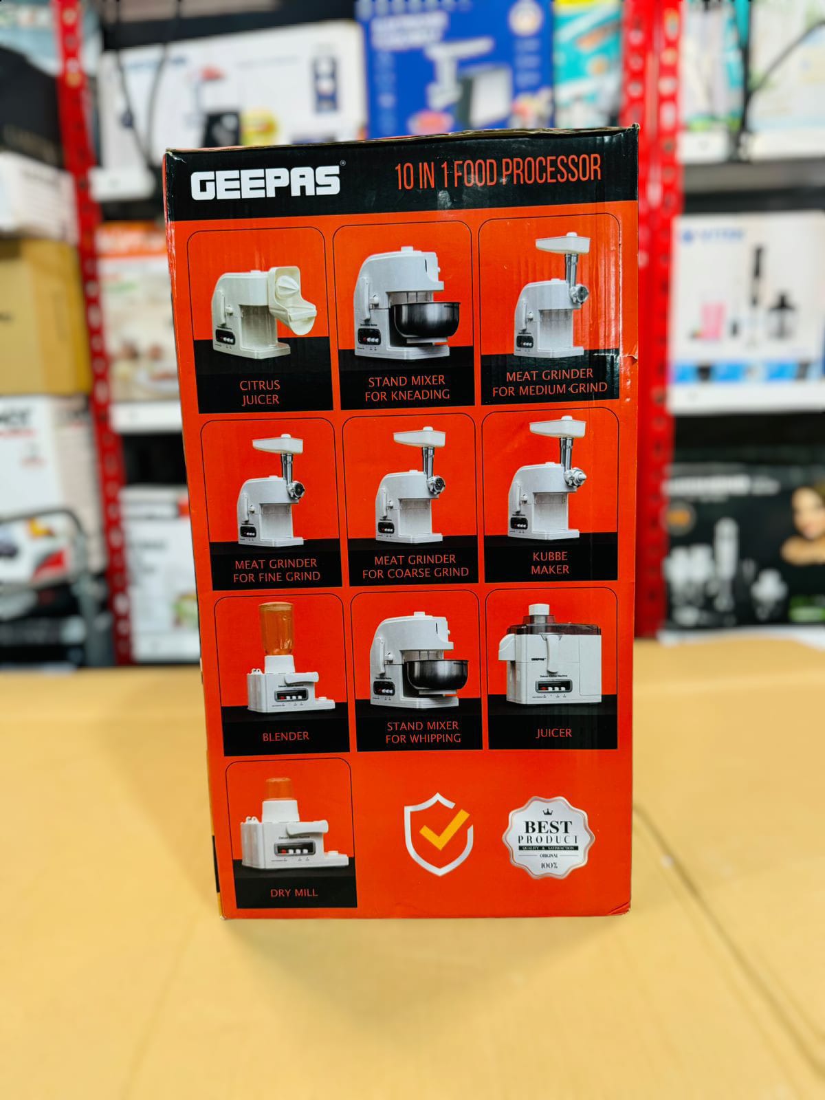 GEEPAS 400W 10 in 1 Food Professor-1650