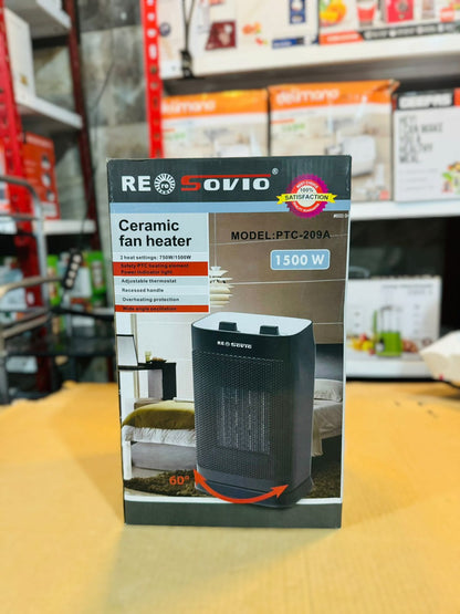 Resovio 750W/1500W Ceramic Fan Heater PTC-209A