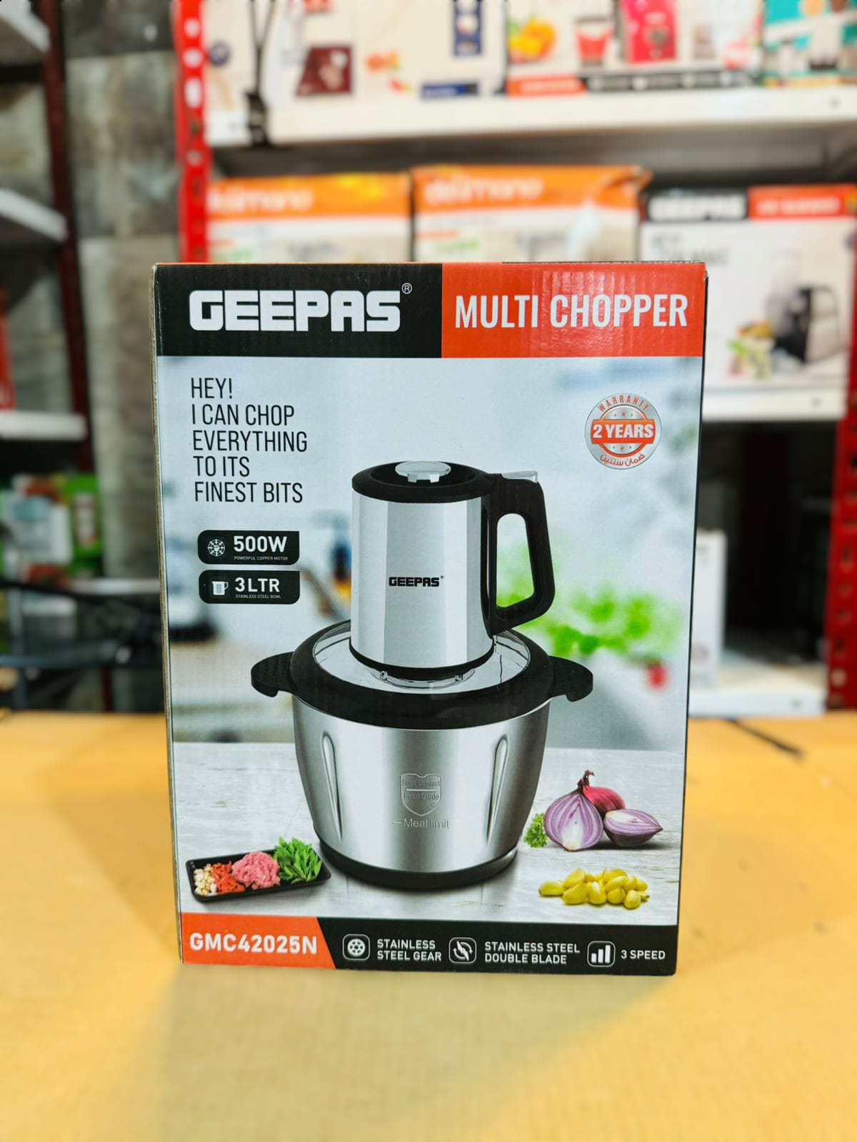 GEEPAS 3L Multi Chopper 500W-42025