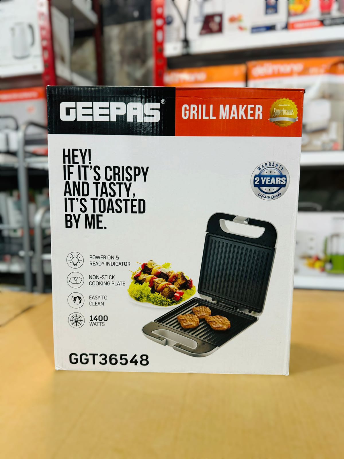 Geepas 1400W Grill Maker-36548