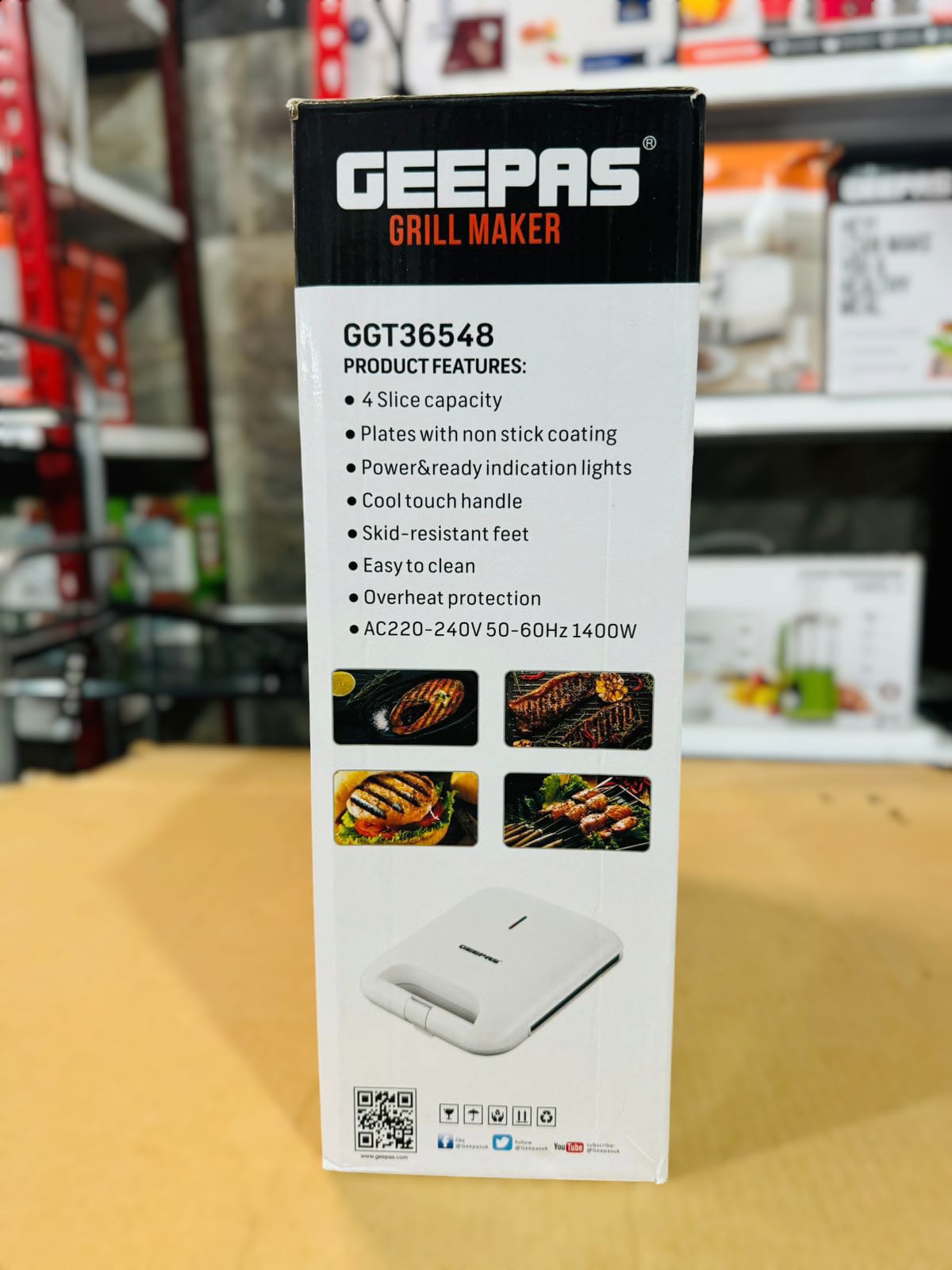 Geepas 1400W Grill Maker-36548