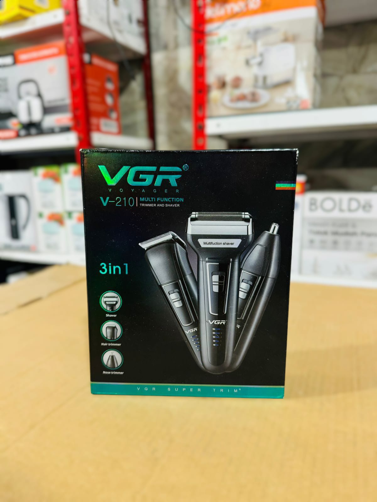 VGR 3 in 1 Trimmer & Shaver V-210