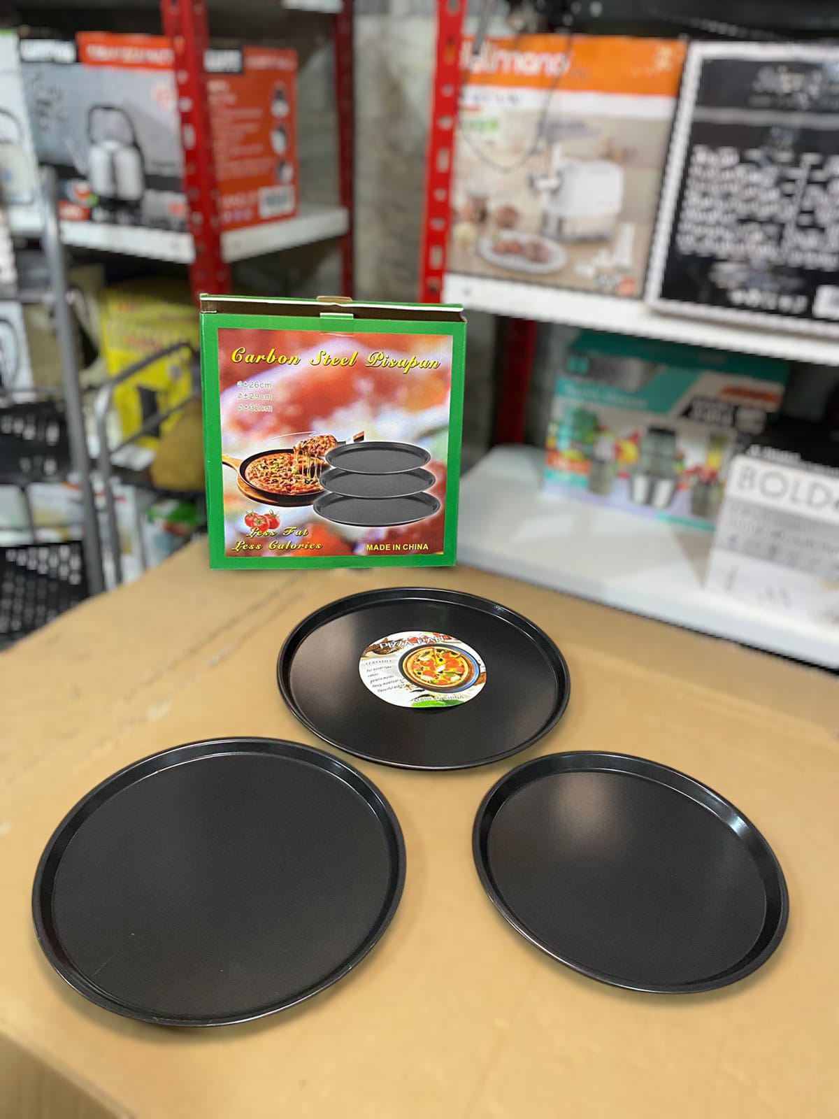 3Pcs Pizza Pan Set