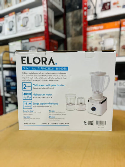 Elora 3 in 1 Multifunctional Blender 400W