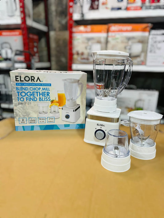 Elora 3 in 1 Multifunctional Blender 400W