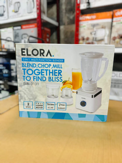 Elora 3 in 1 Multifunctional Blender 400W