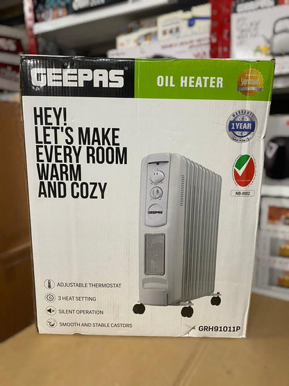 Geepas 3 Heat Setting Oil Heater