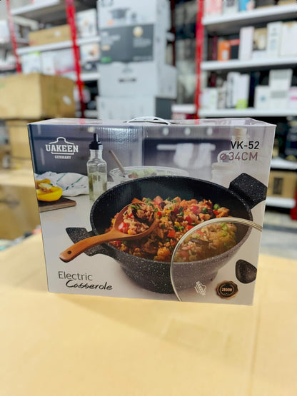 Uakeen Germany Electric 34cm Casserole VK-52