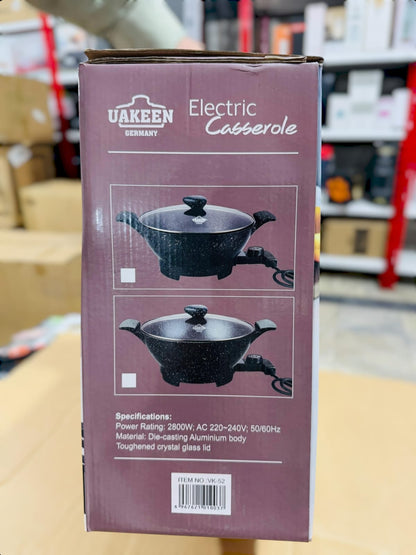 Uakeen Germany Electric 34cm Casserole VK-52