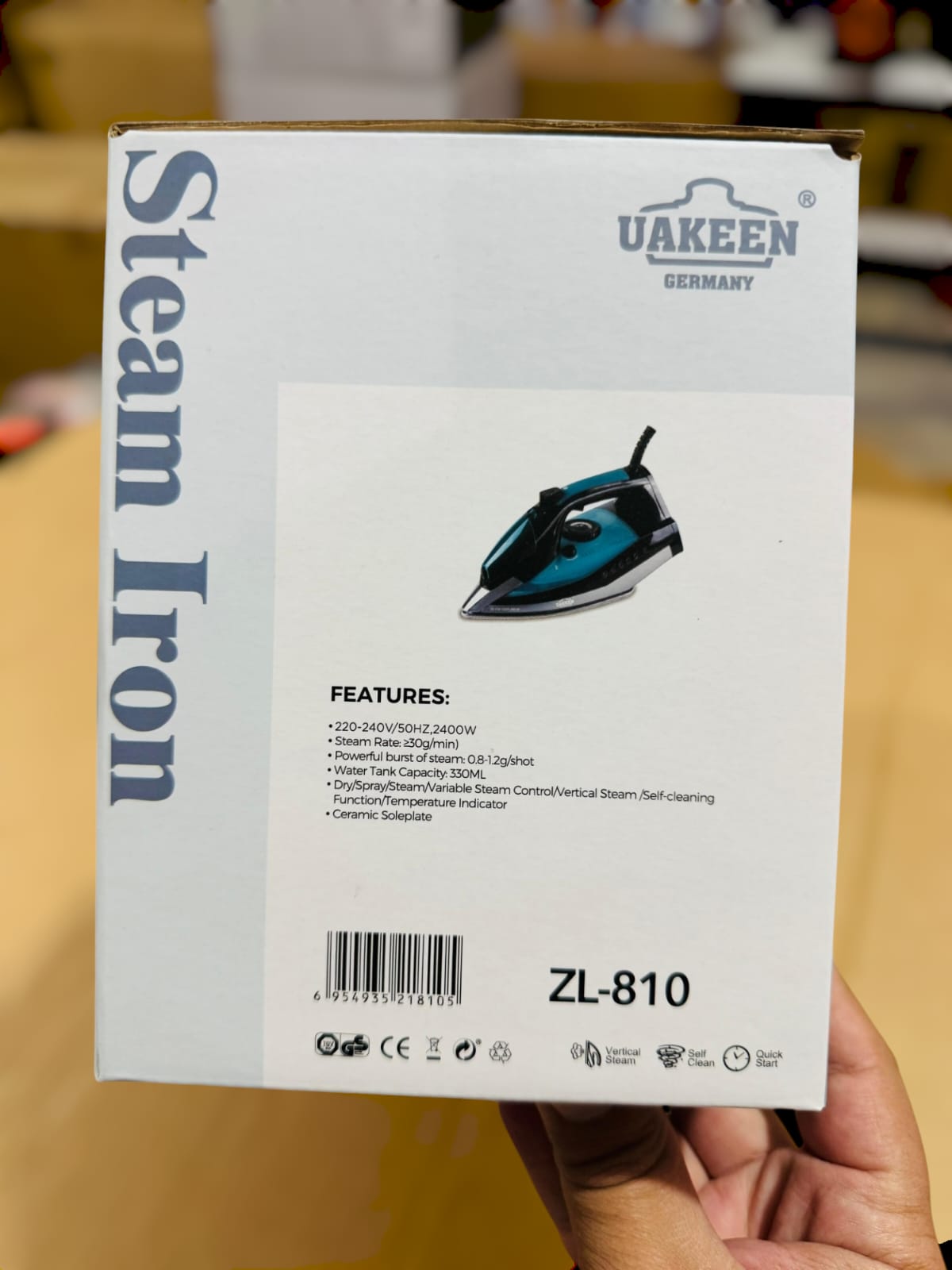 Uakeen Germany Steam Iron ZL-810