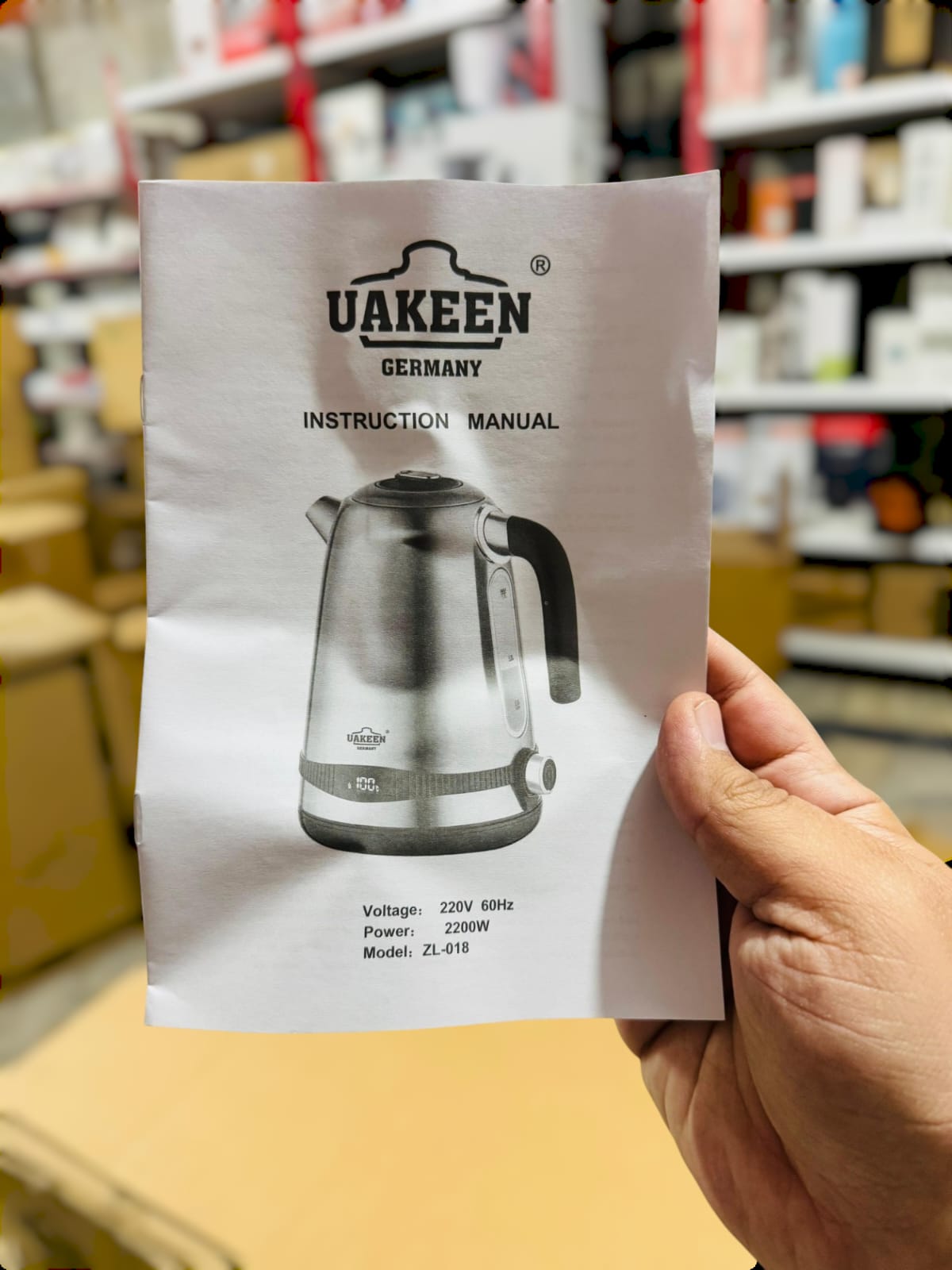 Uakeen Germany Digital 2L Electric Kettle ZL-018