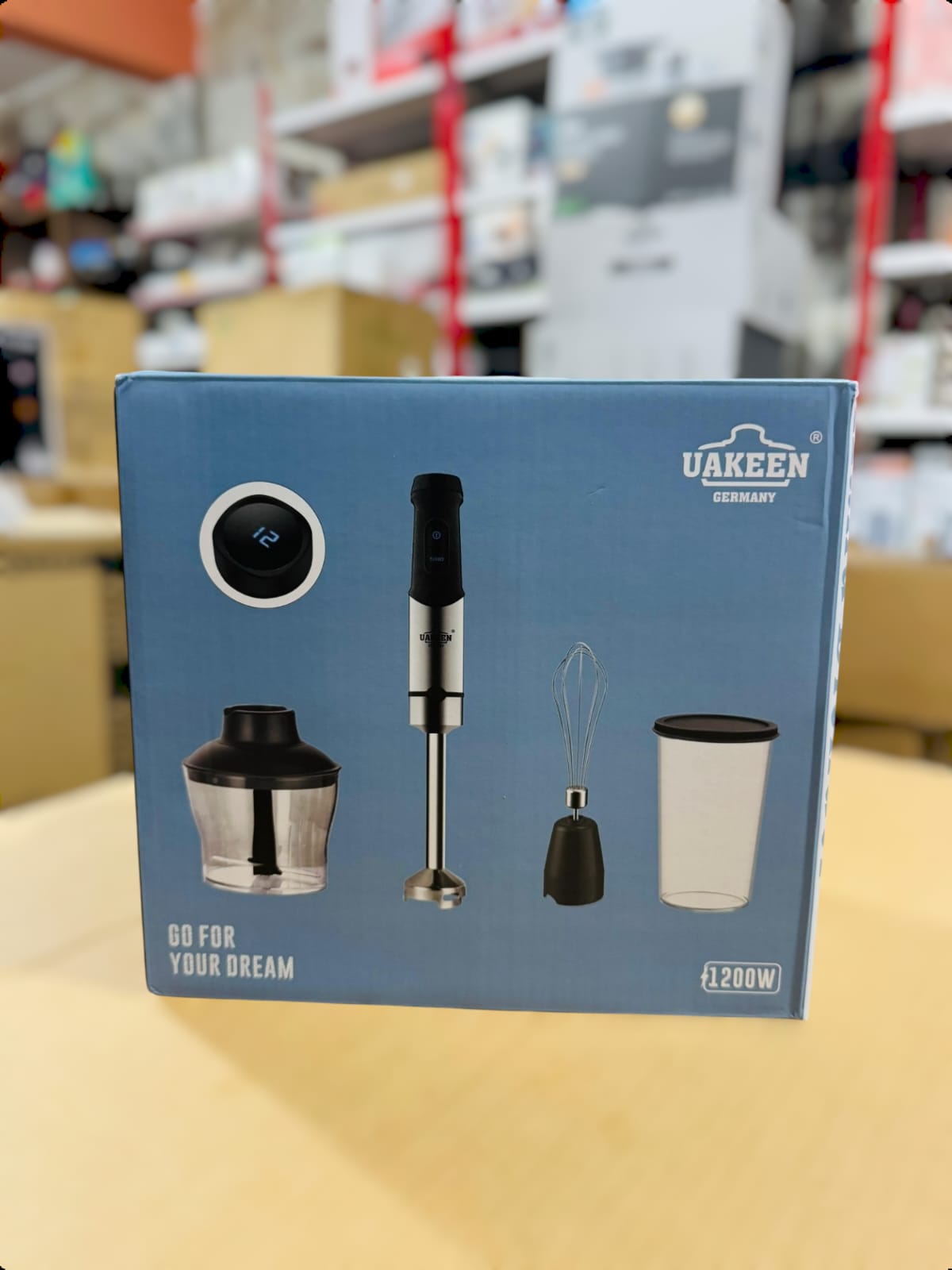 Uakeen Germany Digital 4 in 1 Hand Blender Set ZL-515