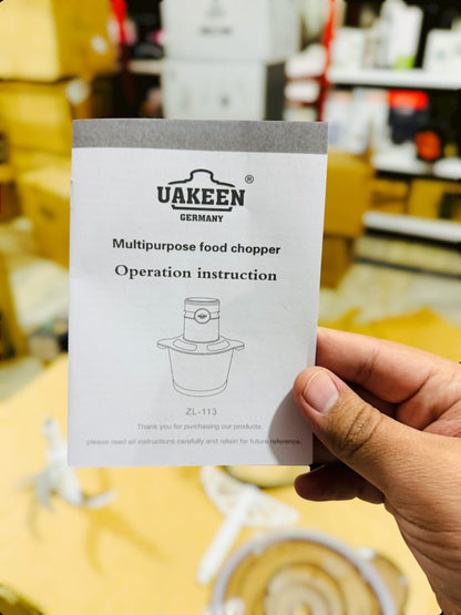 Uakeen Germany Digital 3L Glass Chopper ZL-113