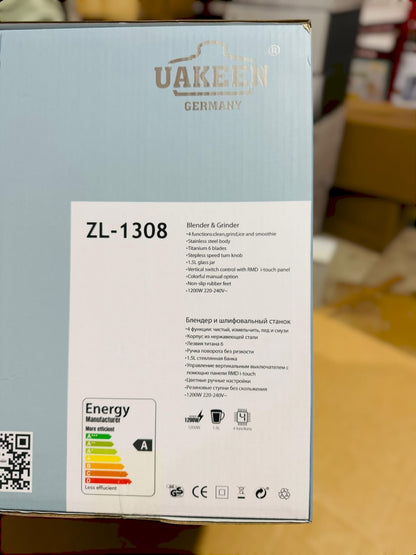 Uakeen Germany Titanium Digital Blender & Grinder ZL-1308