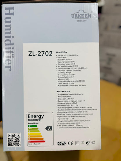 Uakeen Germany Digital Humidifier ZL-2702