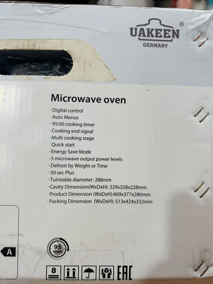 Uakeen Germany 23L Microwave Oven ZL-1903