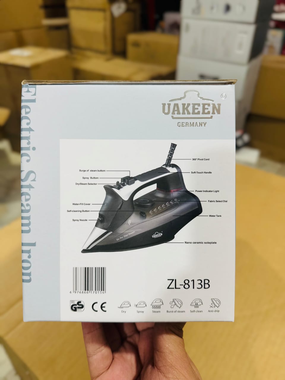 Uakeen Germany Steam Iron ZL-813B