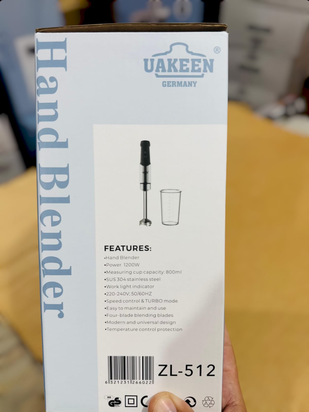 Uakeen Germany Digital Hand Blender ZL-512