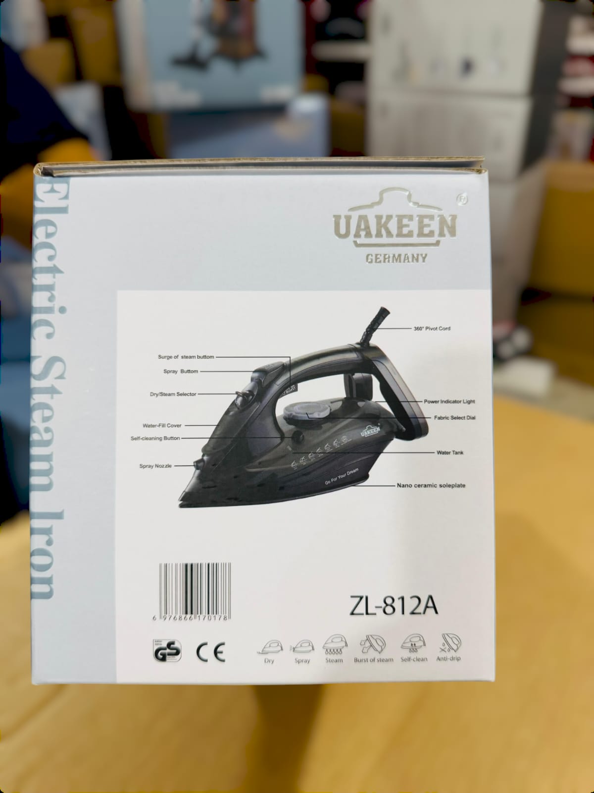 Uakeen Germany Steam Iron ZL-812A