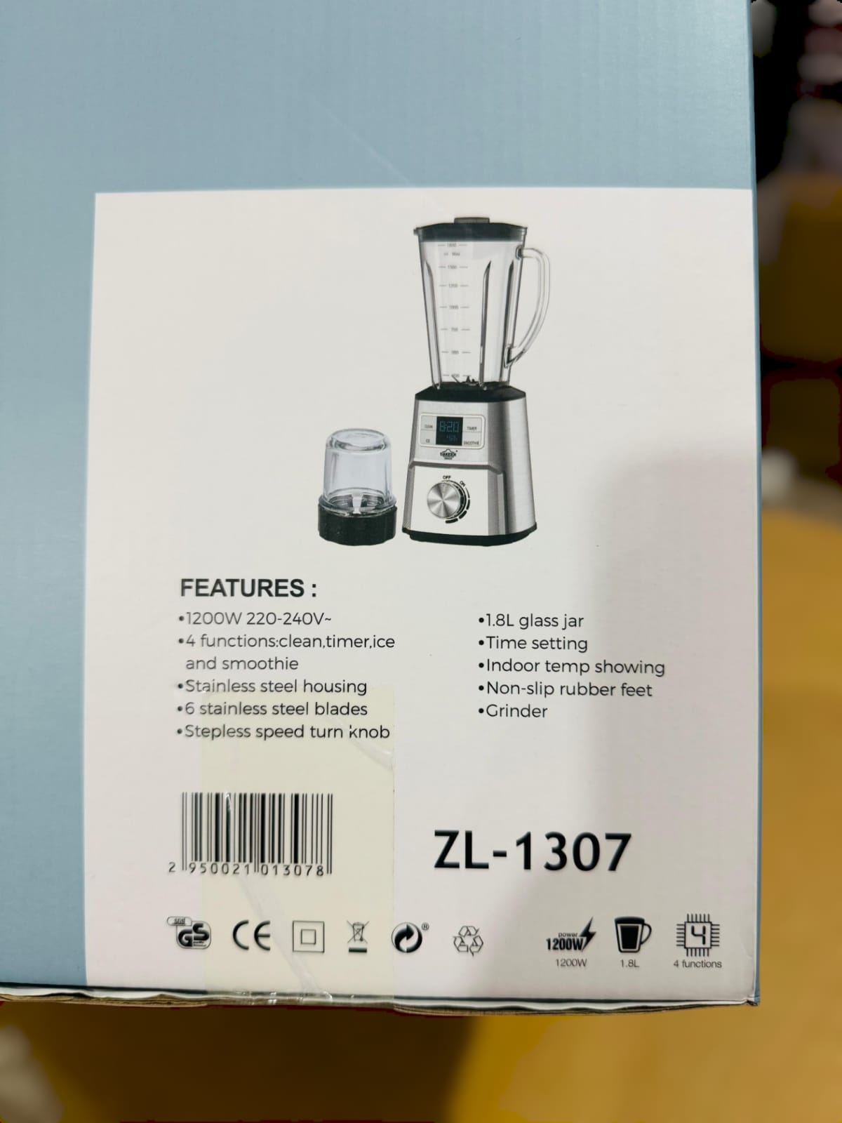 Uakeen Germany Digital Blender Grinder ZL-1307