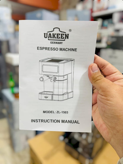 Uakeen Germany Espresso, Cappuccino & Latte Coffee  Maker ZL-1503