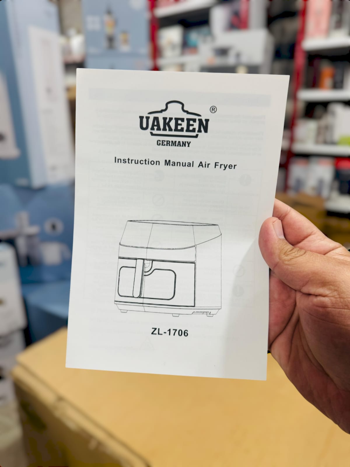 Uakeen Germany Digital Air Fryer ZL-1706