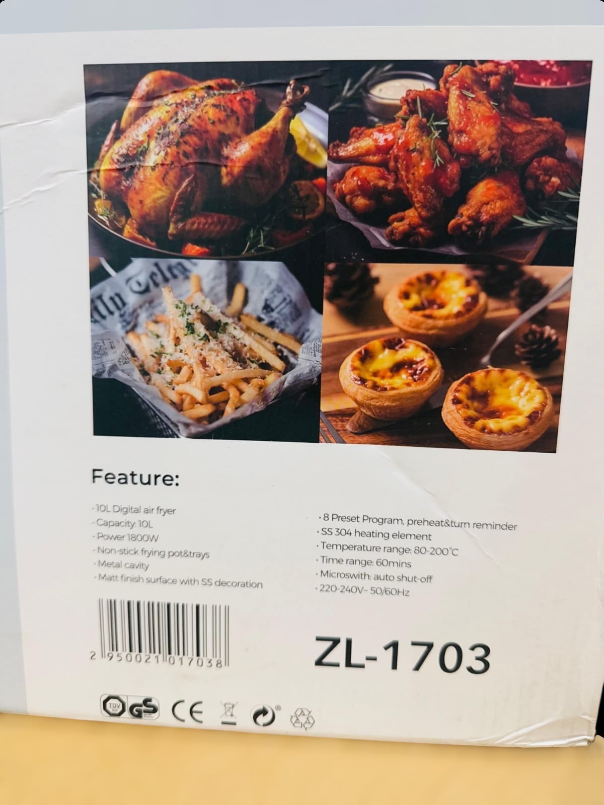 Uakeen Germany Digital Air Fryer ZL-1703