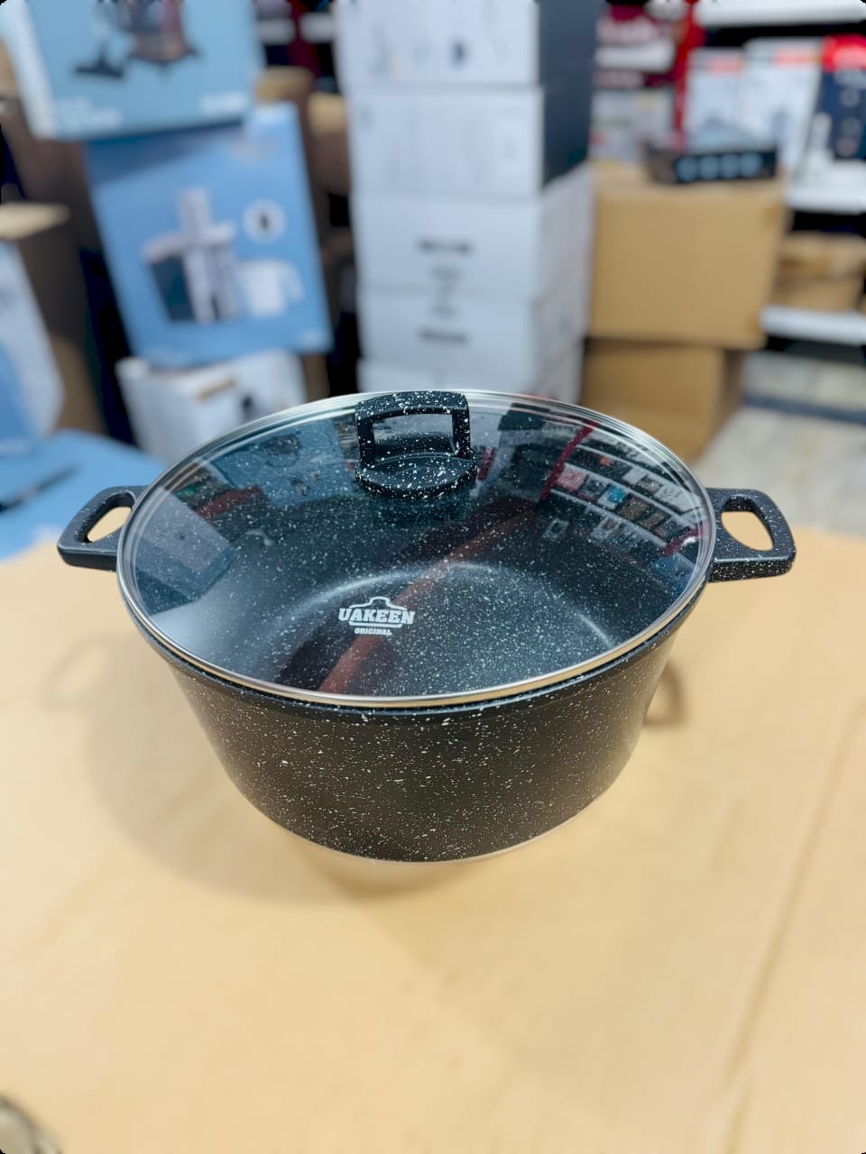 Uakeen Germany Die-Cast Granite Casserole 9.8L 34cm VK-336