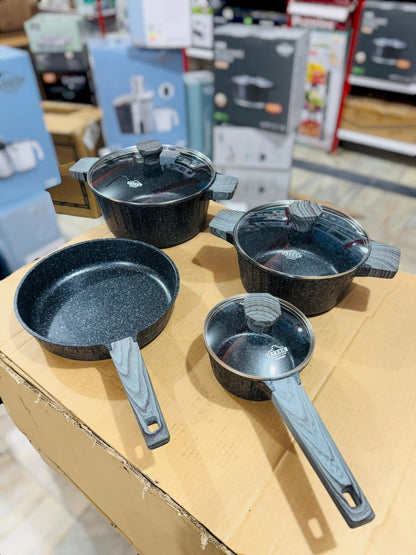 Uakeen Germany Induction Die-Cast Granite Cookware Set 7pcs VK-25