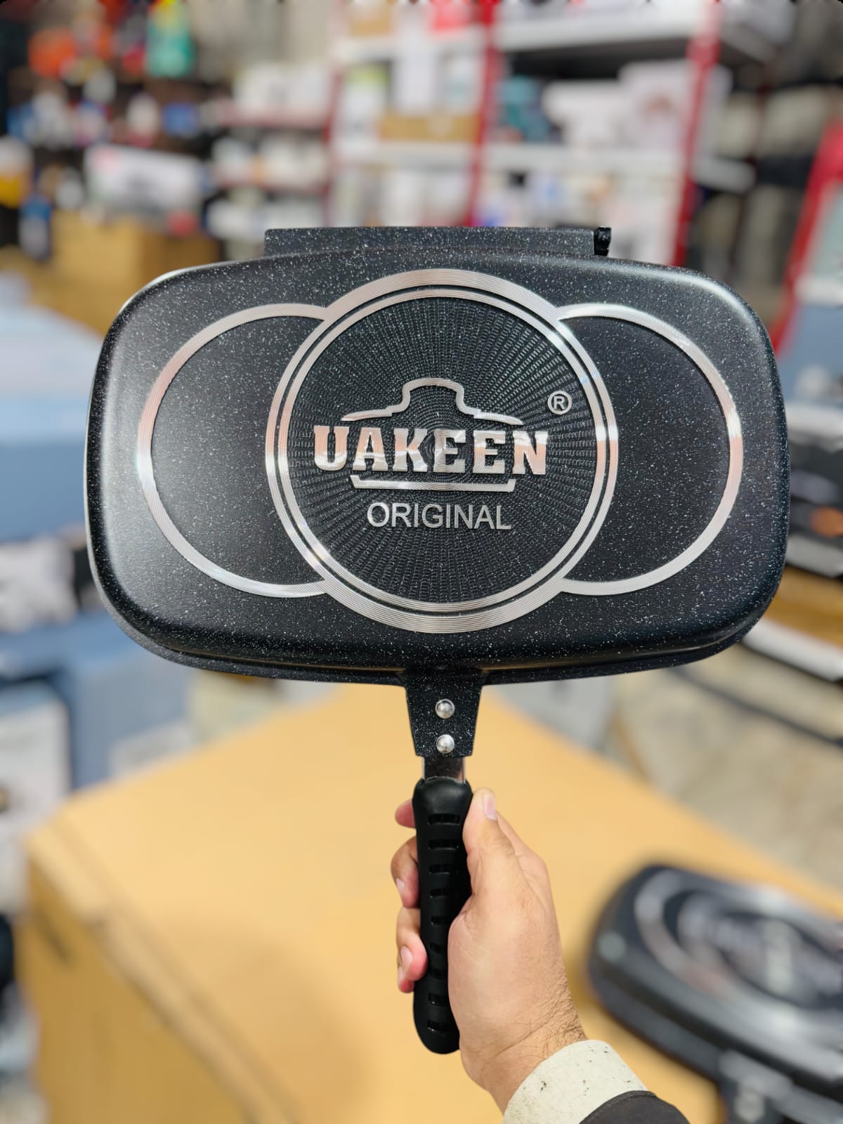 Uakeen Germany Die-Cast Granite Double Frypan