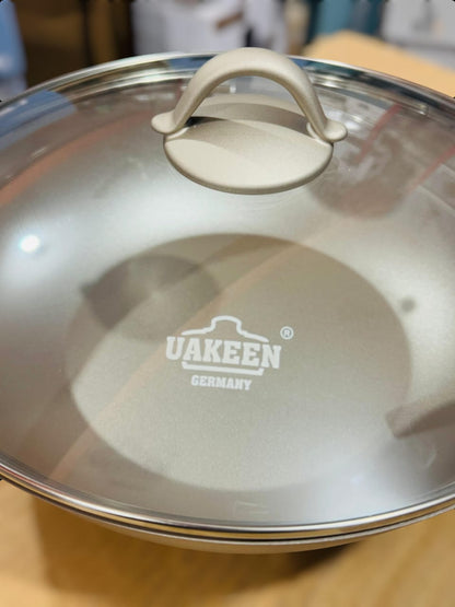 Uakeen Germany Induction Die-Cast Granite WOK 30cm VK-W530