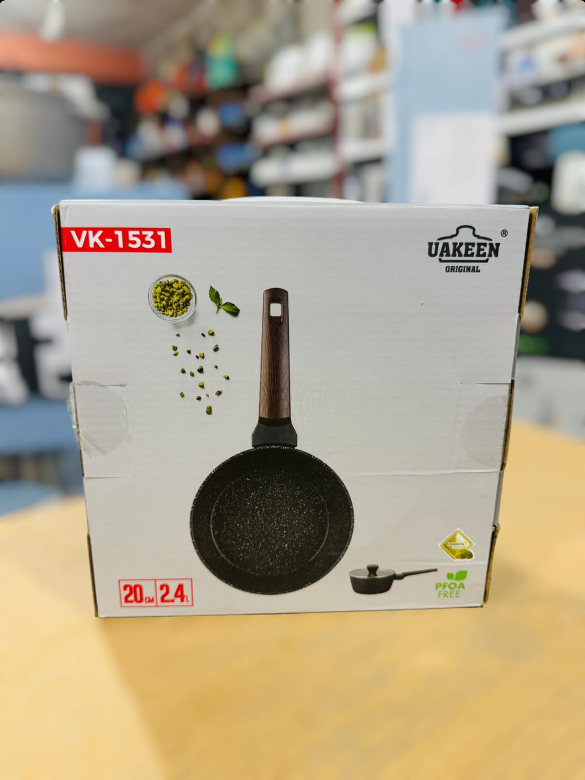 Uakeen Germany Induction Die-Cast Granite Sauce Pan 20cm VK-1531