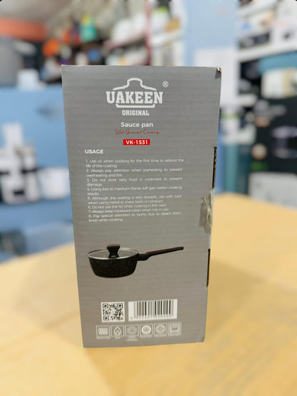 Uakeen Germany Induction Die-Cast Granite Sauce Pan 20cm VK-1531