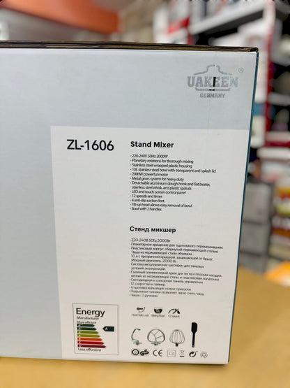 Uakeen Germany Digital Stand Mixer ZL-1606