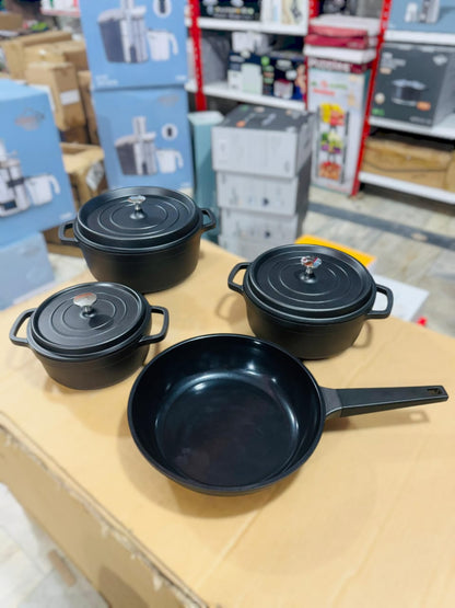 Uakeen Germany Induction Die-Cast Granite Cookware Set 7pcs VK-21