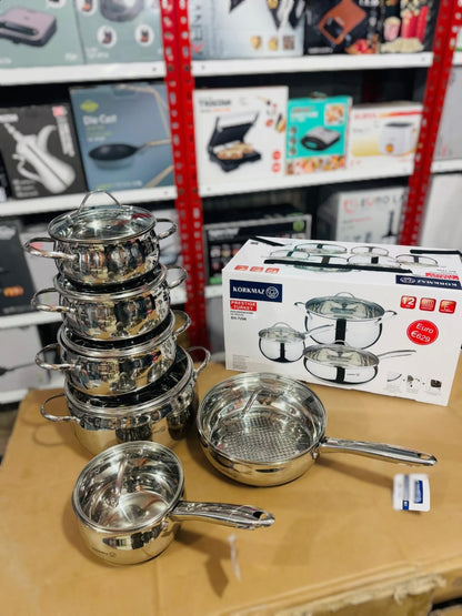 Korkmaz 12 Pcs Cookware Set BH-7290