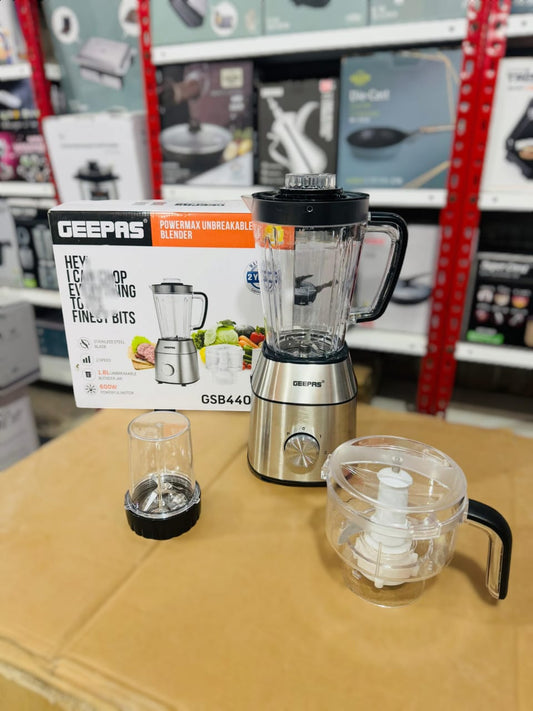 Geepas Powermax Unbreakable 3 in 1 Blender-44037