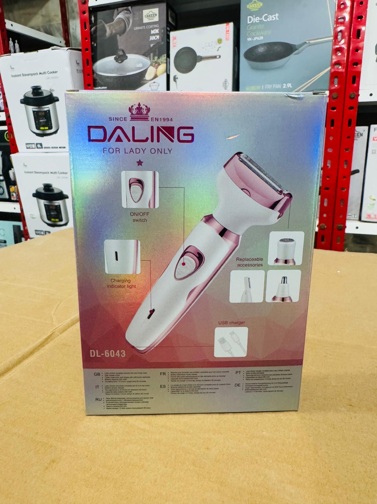 Daling Rechargeable 4 in 1 Ladies Grooming Kit DL-6043