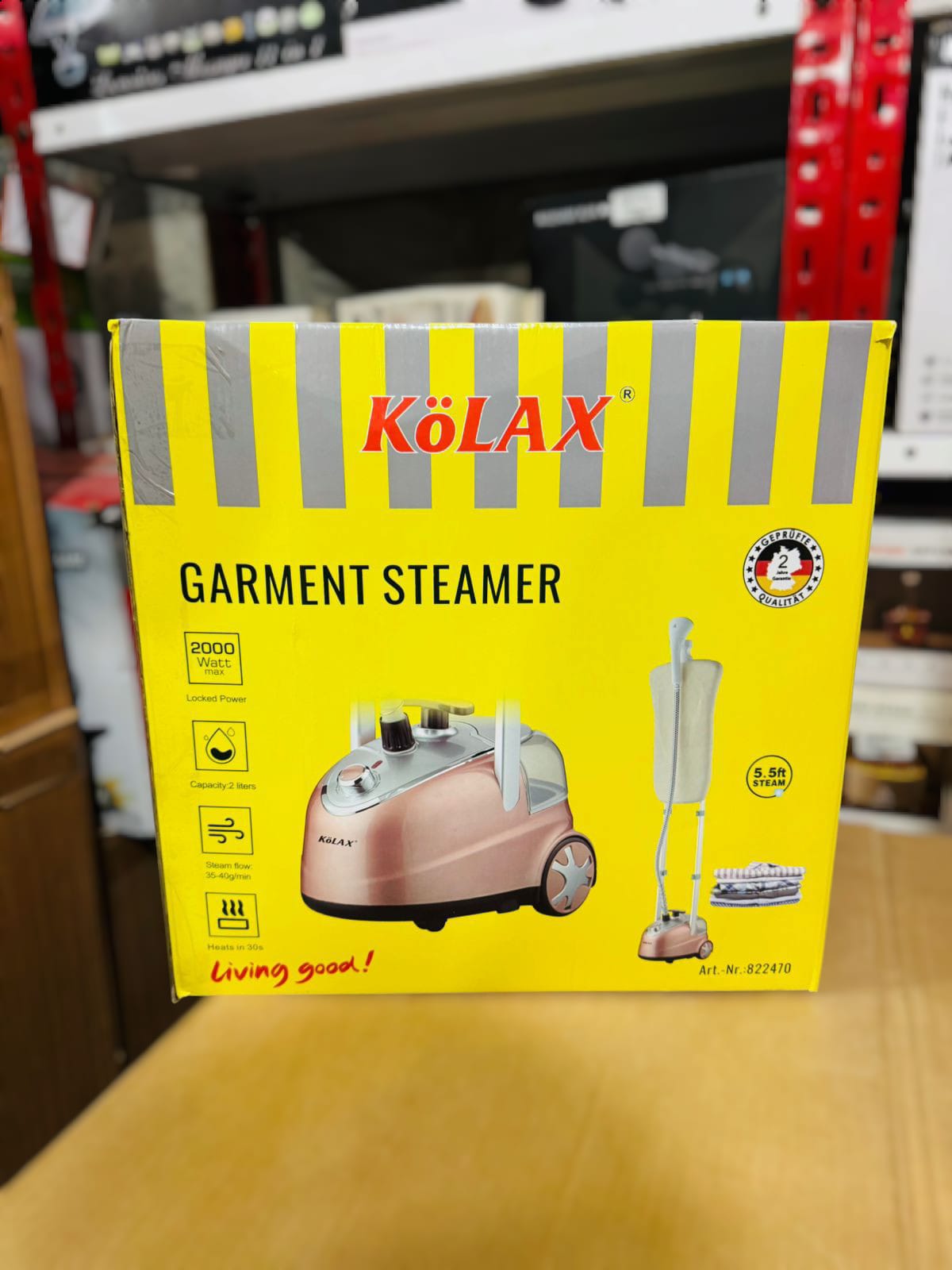 Professional Kolax Stand Garment Steamer