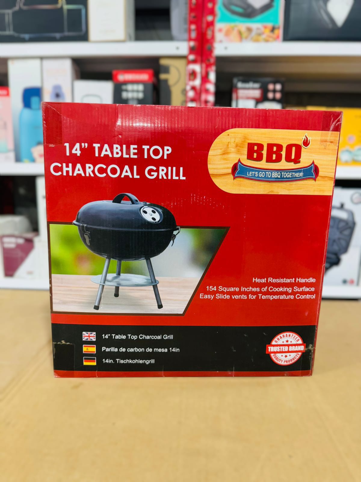 14inch Table Top Charcoal BBQ Grill